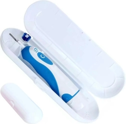 Ceļojumu futrālis elektriskajai zobu birstei, balts