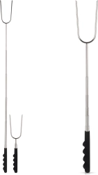 Telescopic roasting fork 24–72 cm, stainless steel