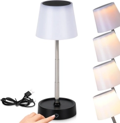 Bezvadu galda LED lampa ar regulējamu augstumu 11–29,5 cm
