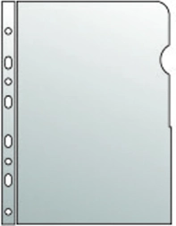 Caurspīdīgs A4 dokumentu vāks ar euro caurumošanu