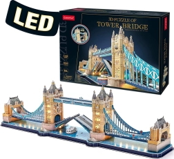 Spīdoša 3D puzle Tower Bridge - 222 gabali