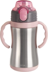 Bērnu termokrūze no nerūsējošā tērauda, rozā 300 ml