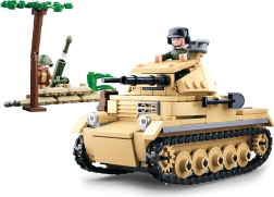Sluban WWII Vācu tanks Panzer II konstruktors