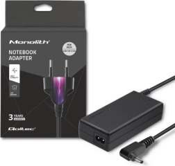 Barošanas adapteris ASUS klēpjdatoriem 45 W, 19 V, 2.37 A, savienotājs 4.0 × 1.35 mm + barošanas kabelis