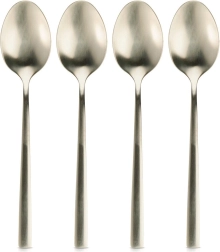 Set of Gold Stainless Steel Teaspoons, 4 pcs