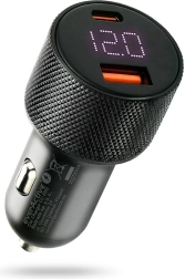 Automašīnas lādētājs EVERACTIVE 75 W ar USB-C PD un USB-A QC 3.0