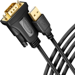 Adapter USB 2.0 to RS-232 with Serial Port, 1.5m Cable, FTDI Chip