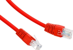 Tīkla kabelis UTP Cat 6 RJ-45 0,25 m sarkans
