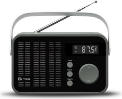 Pārnēsājams FM radio ar digitālo regulēšanu OLIWIA, melns