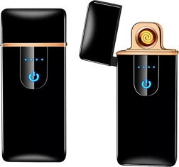 Elektriskā kvēlspirāles USB šķiltava – melna