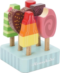 Wooden popsicles on sticks with stand Le Toy Van