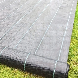 Dārza agrotekstils 70 g/m² 1,6 × 50 m melns, UV aizsardzība pret nezālēm