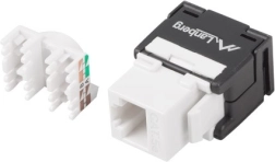 Keystone modulis RJ45 UTP kat. 5e bez instrumentiem, 180° uz instalācijas kārbu