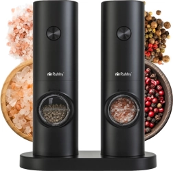 Elektriskais piparu un sāls dzirnaviņu komplekts Ruhhy – 2 gab.