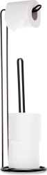 Metāla tualetes papīra statīvs, melns, 54 cm