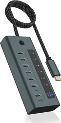 USB‑C centrmezgls 7× USB 3.2 Gen 2 ar displeju un 36 W barošanu