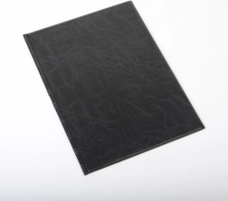 A4 mape ar vairākām caurspīdīgām sānu kabatām Classic, melna