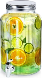 Stikla dzērienu dozators ar krāniņu 6,2 l VILDE