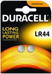 Duracell LR44 1.5V baterijas - Blisteris 2 gab.