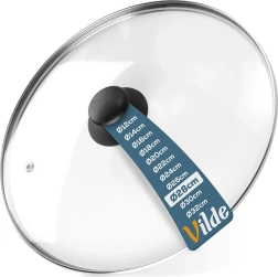 Stikla vāks 28 cm ar ventilācijas vārstu