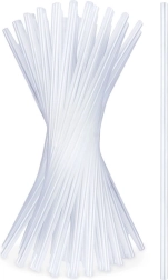 Caurspīdīgi salmiņi 22 cm, 50 gab.