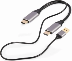 Adapteris no HDMI uz DisplayPort 4K 60 Hz ar USB-A barošanu