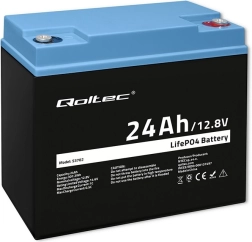 LiFePO4 litija-dzelzs fosfāta akumulators 12,8 V 24 Ah 307,2 Wh ar BMS