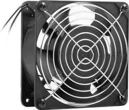 Ventilators sienas 19″ LANBERG skapjiem 230 V 120×120×38 mm melns