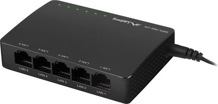 LANBERG DSP2-1005 Switch 5x 1Gb/s Unmanaged Gigabit Ethernet Desktop 12V