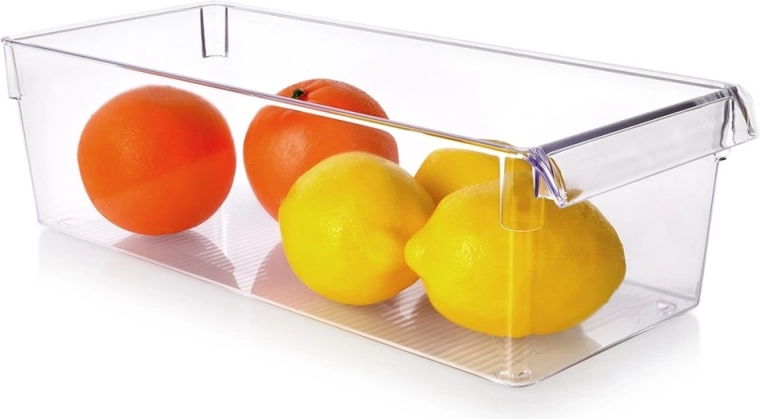 Fridge organizer 36 × 15 × 10 cm – transparent plastic box