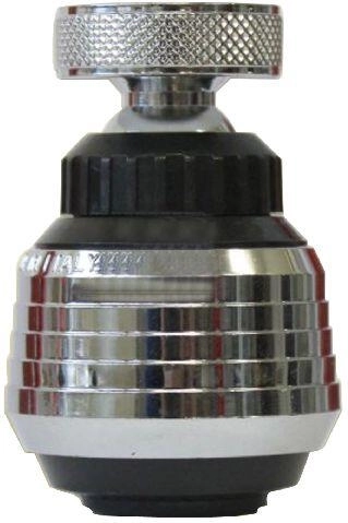 Articulated metal faucet aerator for taps