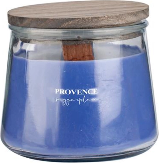 PROVENCE scented candle with wooden wick Sugarplum, 28 hours