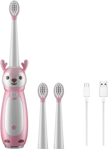 Children's sonic electric toothbrush RENEW FORCE, pink reindeer