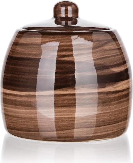 Ceramic sugar bowl 380 ml Palas brown