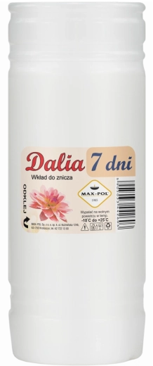Komplekts: 10 parafīna ieliktņi Dalia 19 cm (168 h)