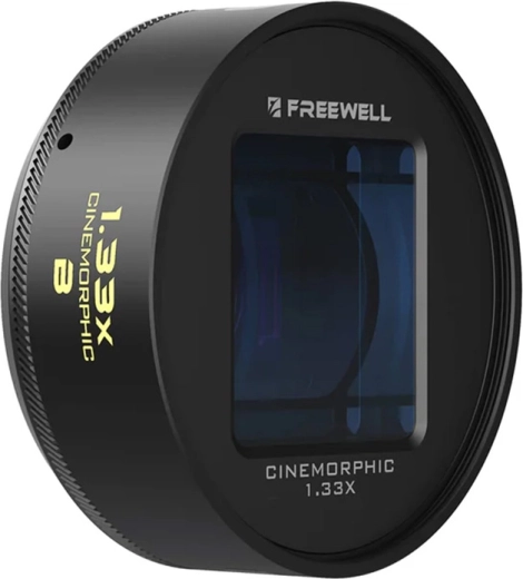 Anamorfs objektīvs Freewell 1,33× ar 17 mm bajoneti viedtālrunim
