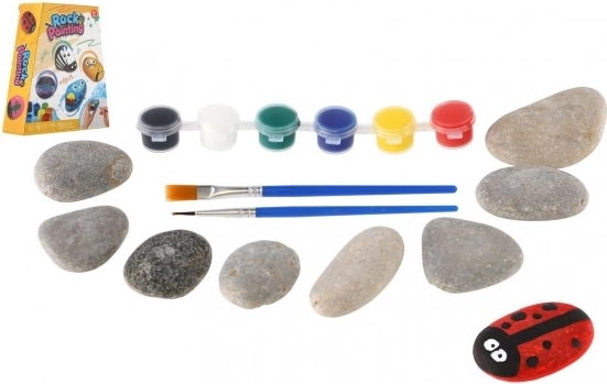 Rock Painting – Creative Set with Paints and Brushes