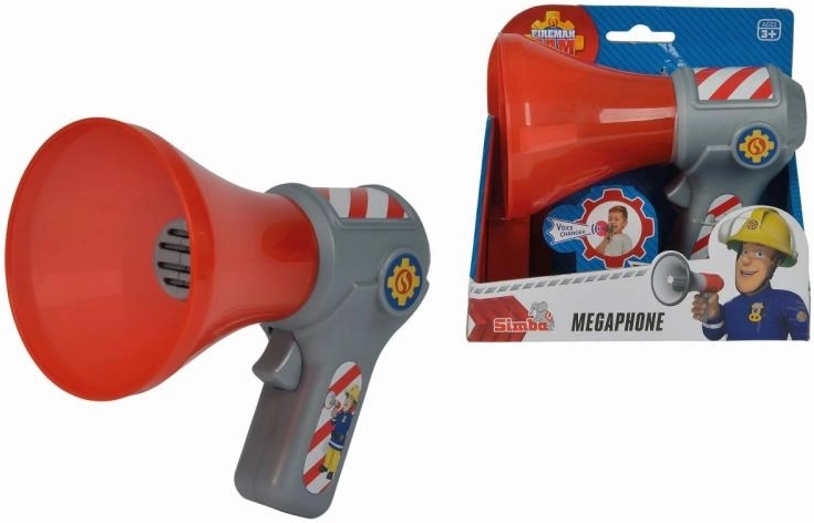 Megafons Ugunsdzēsējs Sems ar balss maiņu 16 cm
