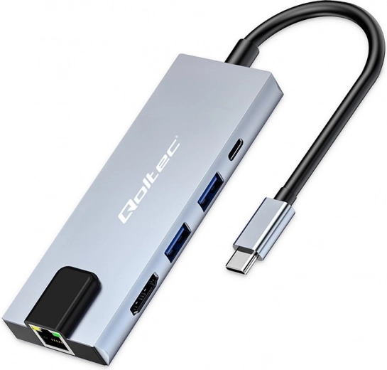 USB-C 5-in-1 centrmezgls ar Power Delivery 100W, HDMI un 2xUSB