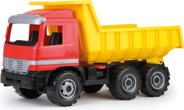 Lena Mercedes pašizgāzējs ar kravas kastes fiksatoru, plastmasas kravas auto 62 cm