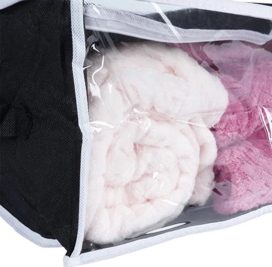 Breathable material with transparent window