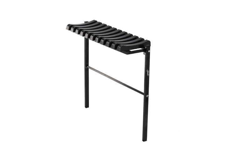 Salokāms kapsētas soliņš 68 cm melns