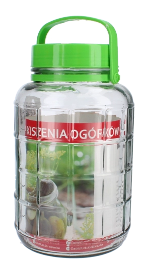5 l glass jar with plastic lid