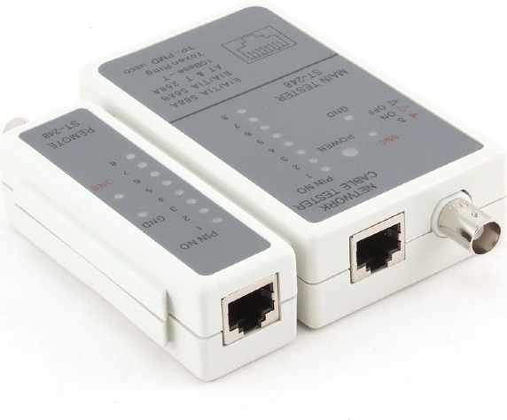 RJ45 un RG-58 kabeļu testeris