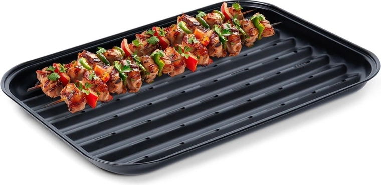 Tērauda perforēta grilēšanas panna 34,5 × 24 cm