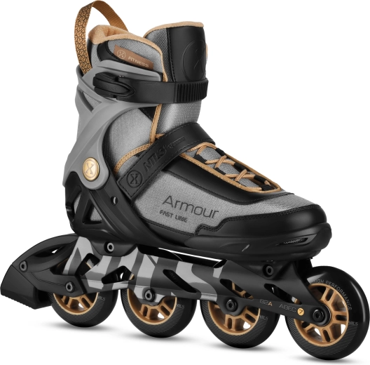 Inline skrituļslidas NILS Extreme Armour – Pelēka