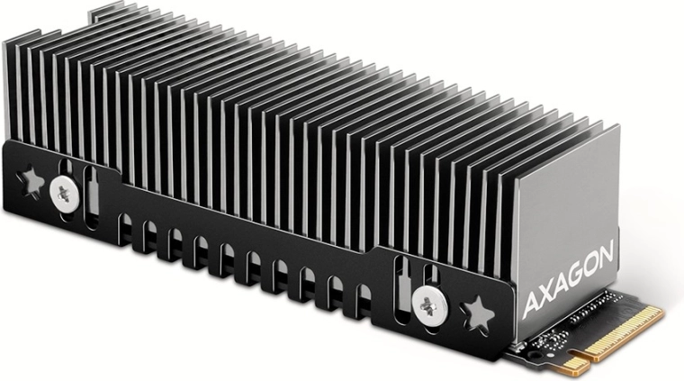 Pasīvs alumīnija dzesētājs M.2 SSD 2280, augstums 24 mm