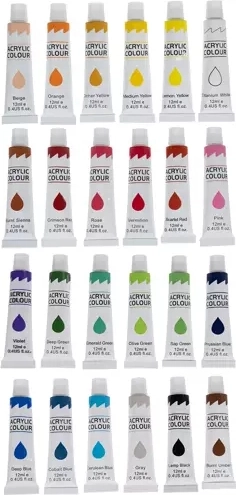 24 vibrant, mixable colors