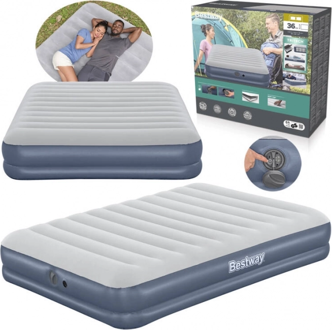 Nafukojamais matracis queen BESTWAY Tritech ar akumulatora sūkni 203 × 152 × 36 cm