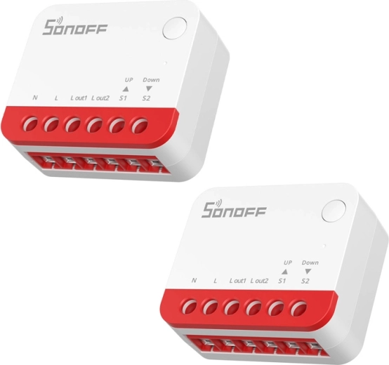 Viedais Zigbee rullo žalūziju slēdzis SONOFF MINI 2 žalūzijām (2 gab.)
